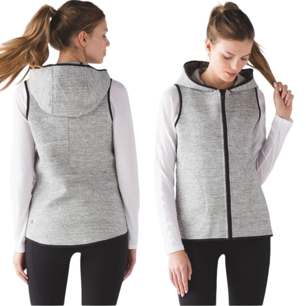 NWOT Lululemon Insculpt Vest Fully Reversible Heather Grey or Grey Black Size 10